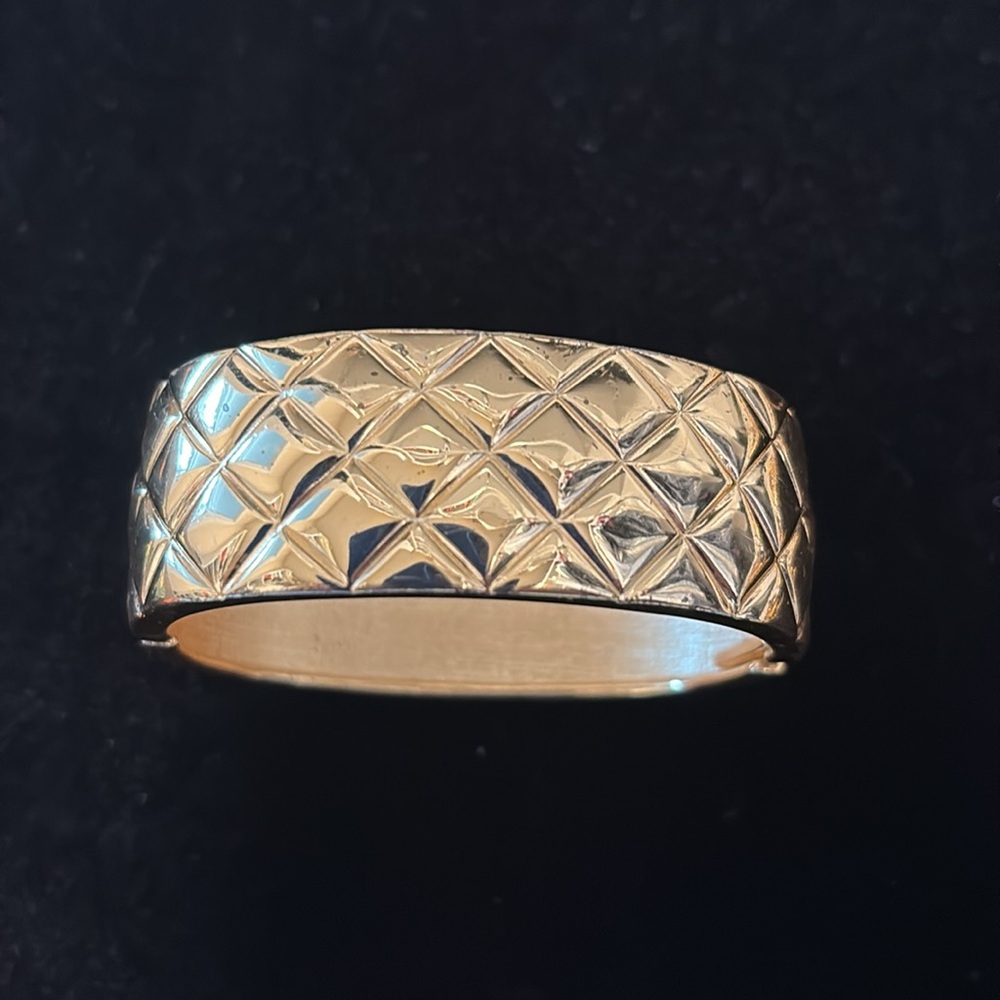 Quilted Gold Bracelet